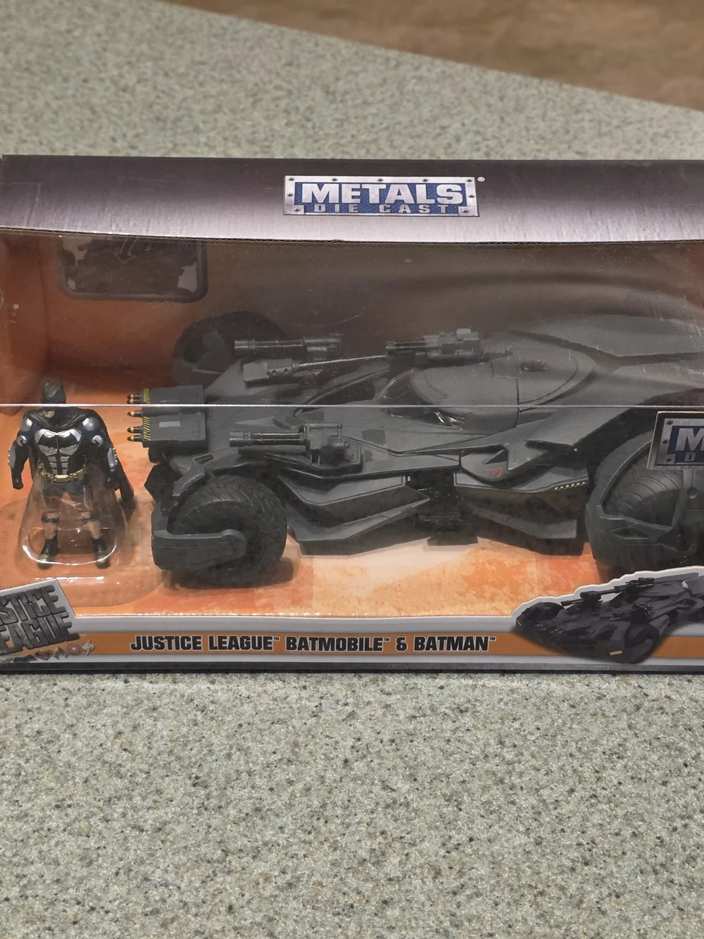 Die-cast Justice League Batmobile